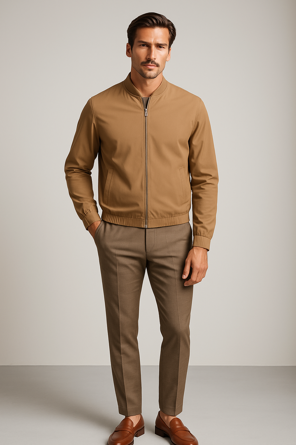 Reversibel Karamel Jakke