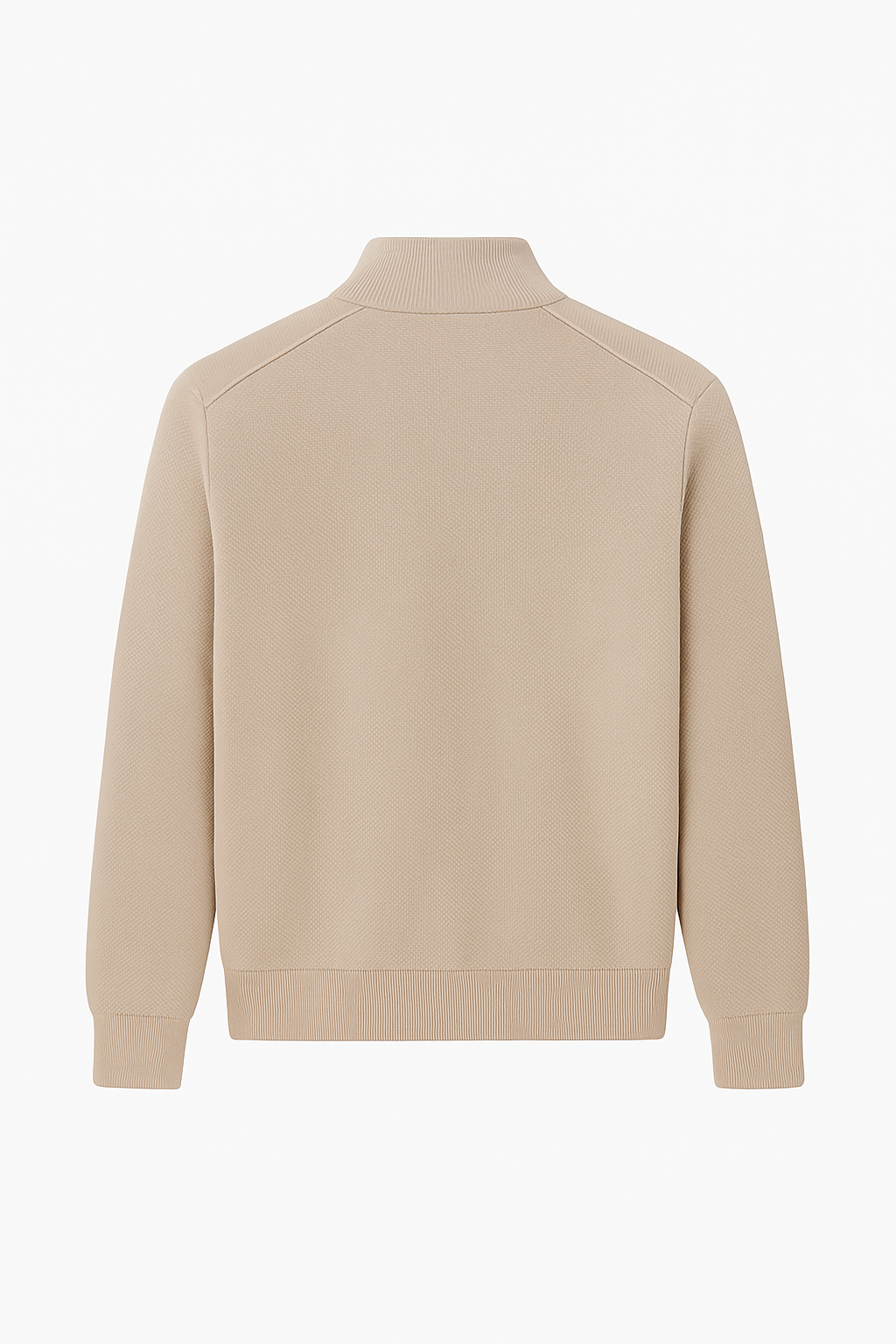 Elegant Sweater Med Lynlås Foran